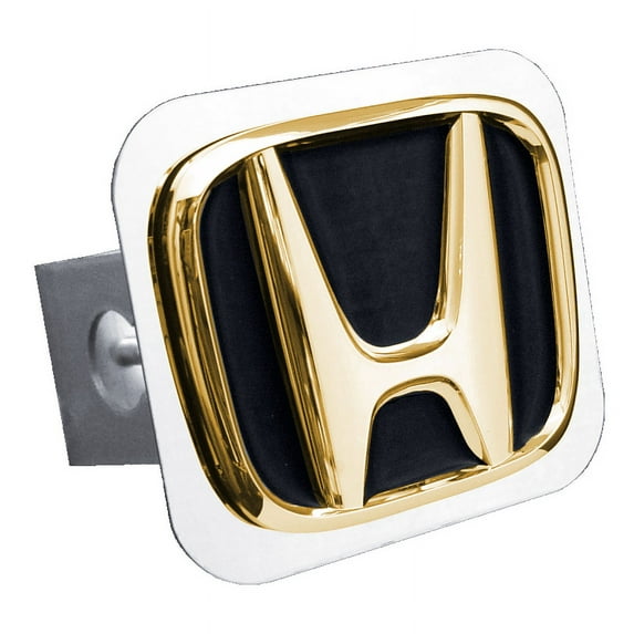 Au-TOMOTIVE GOLD Class II Trailer Stainless Steel Hitch Plug for Honda (Gold on Black)