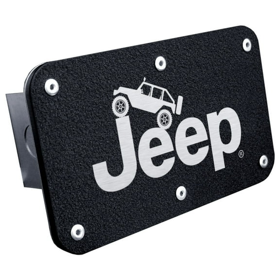 Au-TOMOTIVE GOLD Class III Trailer Stainless Steel Hitch Plug for Jeep Climbing (Rugged Black)