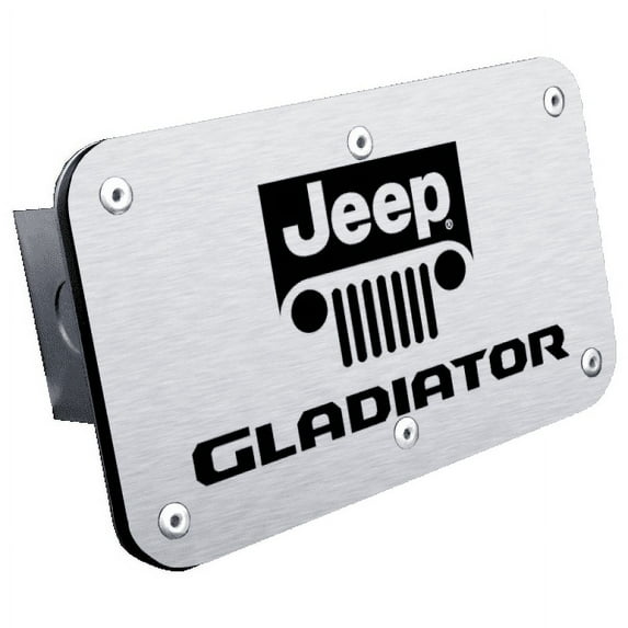 Au-TOMOTIVE GOLD Class III Trailer Stainless Steel Hitch Plug for Jeep Gladiator (Brushed Chrome)