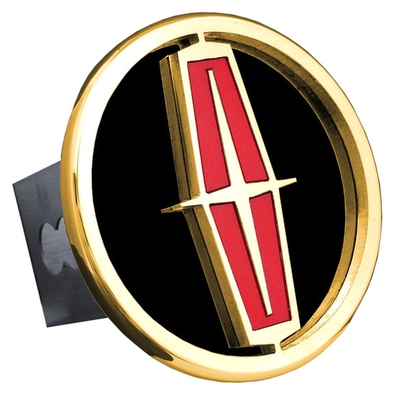 Au-TOMOTIVE GOLD Class III Trailer Stainless Steel Hitch Plug for Lincoln (Red on Gold)