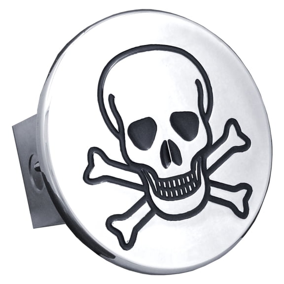 Au-TOMOTIVE GOLD Class III Trailer Stainless Steel Hitch Plug for Skull (Chrome)
