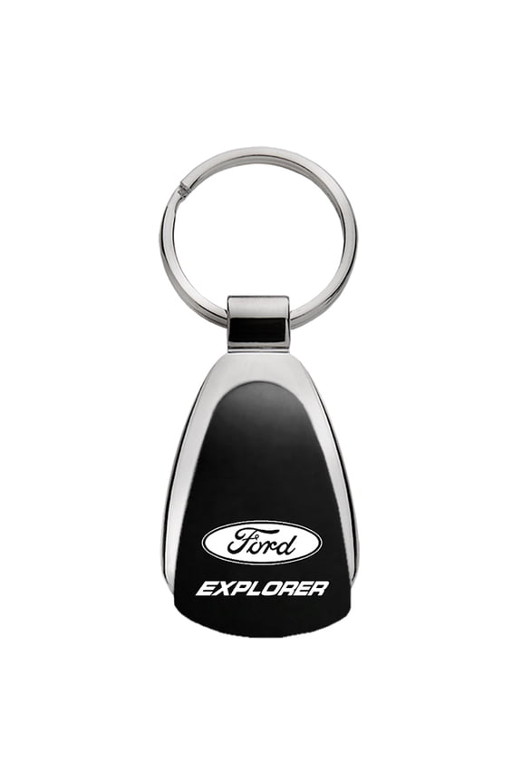 Explorer Black Teardrop Key Fob