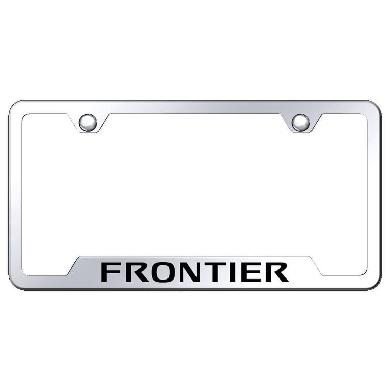 Mach-E Ford Script Laser Etched License Plate Frame; Gold (Universal...