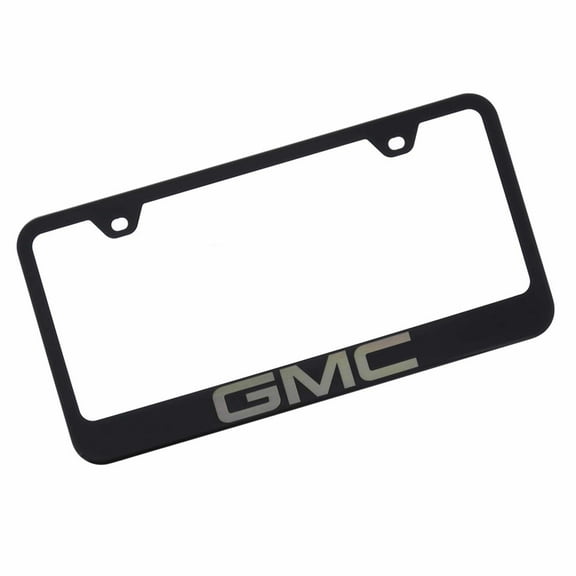 Au-TOMOTIVE GOLD GMC Laser Etched Frame - Black