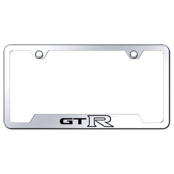 Au-TOMOTIVE GOLD GTR Laser Etched Cut-Out Frame - Mirrored