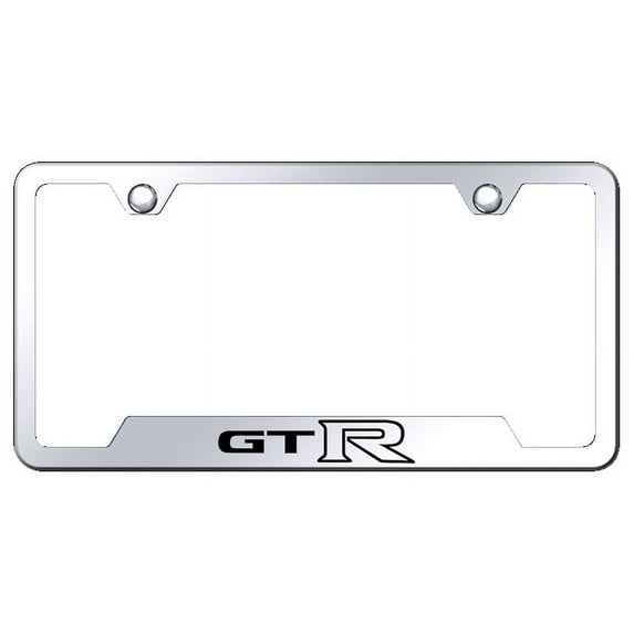 Au-TOMOTIVE GOLD GTR Laser Etched Cut-Out Frame - Mirrored