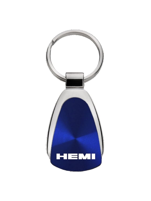 Hemi Name Blue Teardrop Key Fob