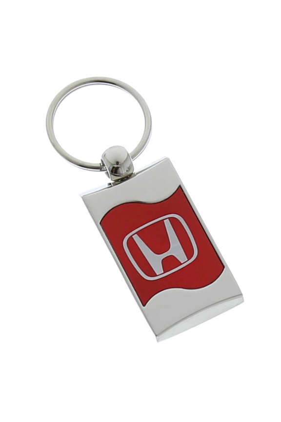 Honda 'H' Only Rectangular Wave Red Key Fob