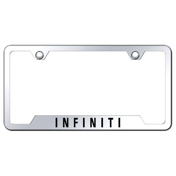 Au-TOMOTIVE GOLD Infiniti Laser Etched Cut-Out Frame - Mirrored