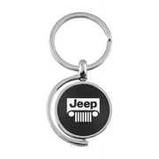 Au-TOMOTIVE GOLD Jeep Grill Black Spinner Key Fob