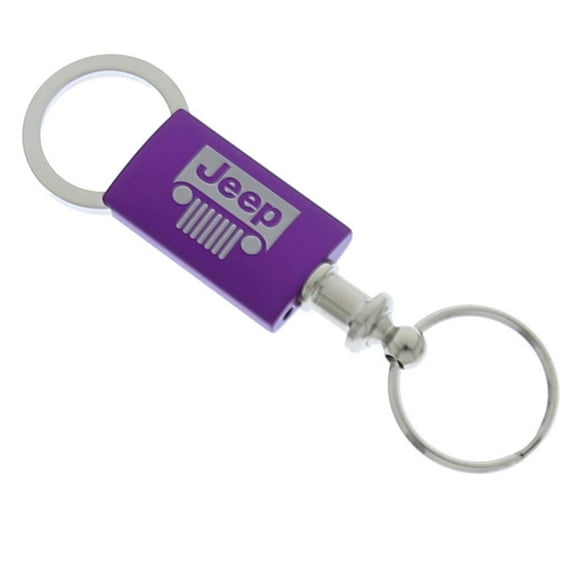 Au-TOMOTIVE GOLD Jeep Grill Purple Anodized Aluminum Valet Key Fob