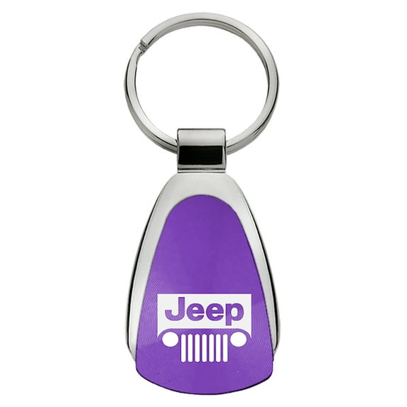 Au-TOMOTIVE GOLD Jeep Grill Purple Teardrop Key Fob