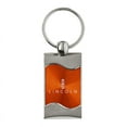 thumbnail image 1 of Au-TOMOTIVE GOLD Lincoln Rectangular Wave Orange Key Fob, 1 of 2