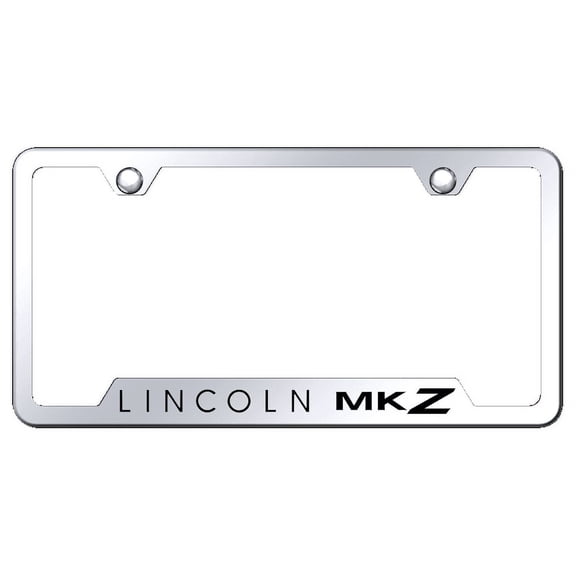 Au-TOMOTIVE GOLD MKZ Laser Etched Cut-Out Frame - Mirrored