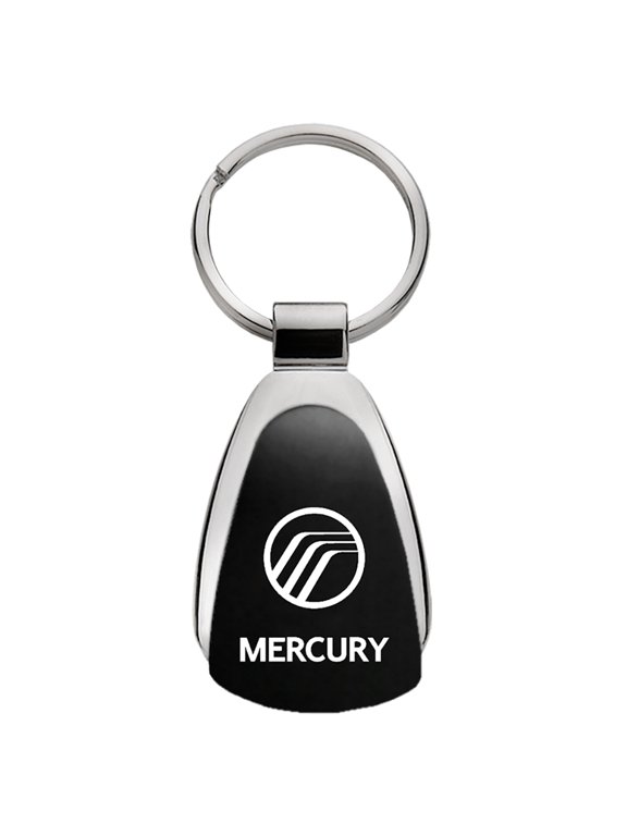 Mercury Black Teardrop Key Fob