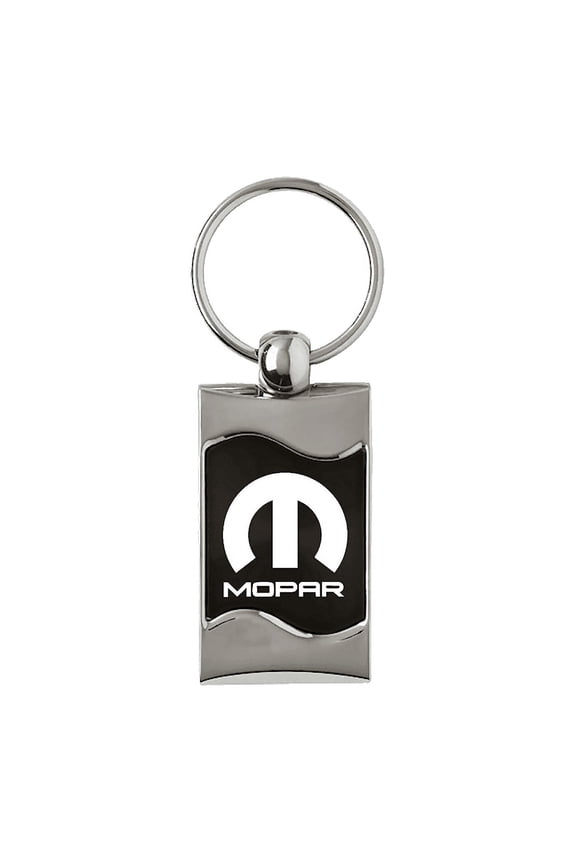 Mopar Rectangular Wave Black Key Fob