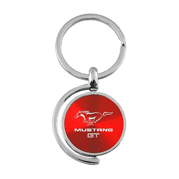 Au-TOMOTIVE GOLD Mustang GT Red Spinner Key Fob