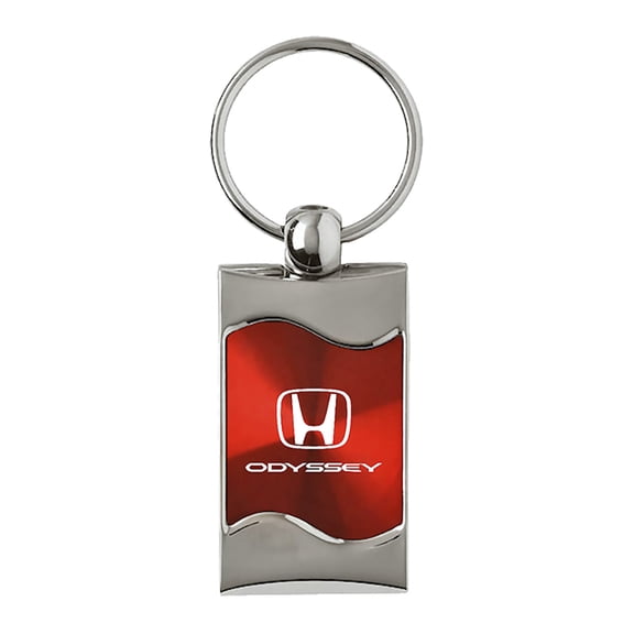 Au-TOMOTIVE GOLD Odyssey Rectangular Wave Red Key Fob