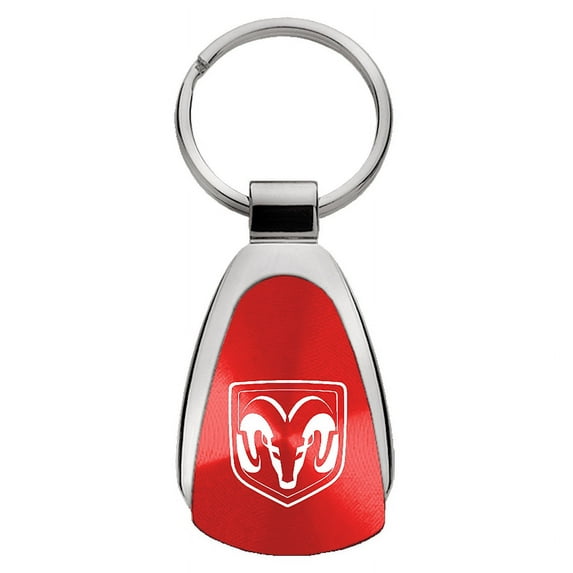 Au-TOMOTIVE GOLD Ram Head Logo Red Teardrop Key Fob