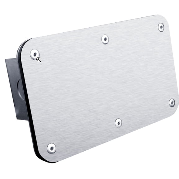 Au-TOMOTIVE GOLD Rectangle Class III Trailer Stainless Steel Hitch Plug for Plain (Brushed Chrome)