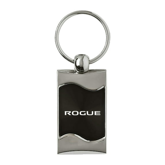 Au-TOMOTIVE GOLD Rogue Rectangular Wave Black Key Fob