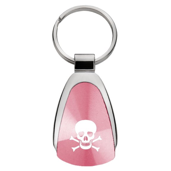 Au-TOMOTIVE GOLD Skull Pink Teardrop Key Fob