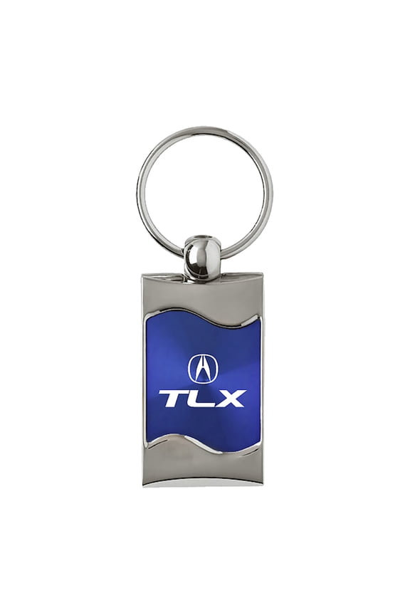 TLX Rectangular Wave Blue Key Fob