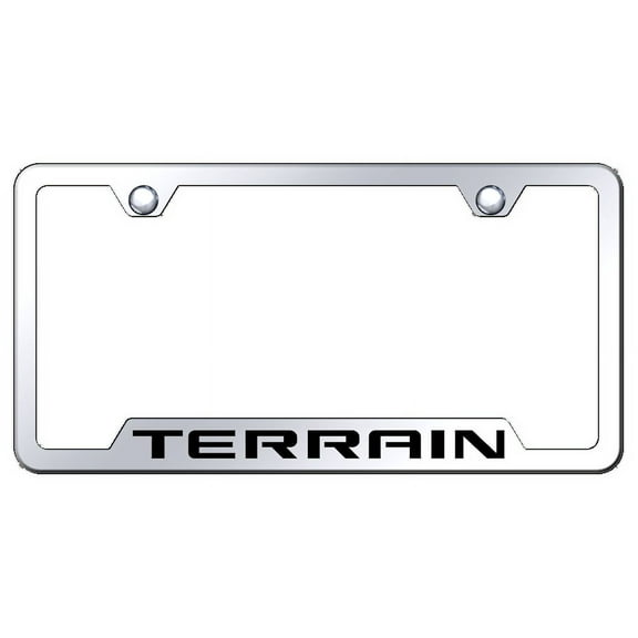 Au-TOMOTIVE GOLD Terrain Laser Etched Cut-Out Frame - Mirrored