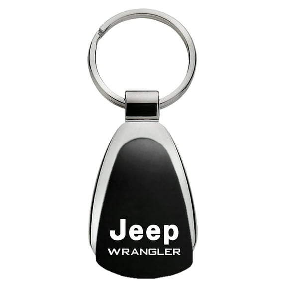 Au-TOMOTIVE GOLD Wrangler Black Teardrop Key Fob