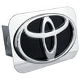 thumbnail image 1 of Au-Tomotive Gold Inc. Toyota 3D Logo Black Infill Chrome Tow Hitch Cover, Official Licensed, 1 of 3