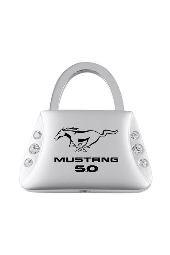 KC9120.MUS50 Mustang 5.0 Jeweled Purse Key Fob