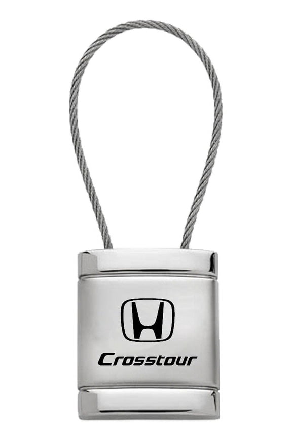 KCC.CRT Cross Tour Satin-Chrome Cable Key Fob