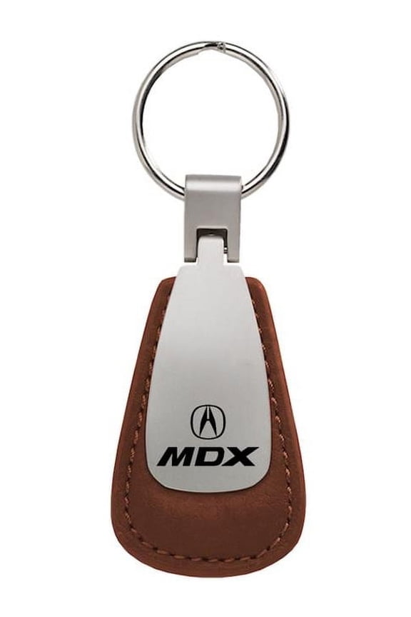 KCTL.MDX.BRN MDX Brown Leather Teardrop Key Fob