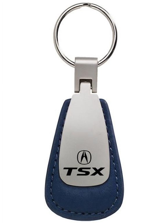 KCTL.TSX.BLU TSX Blue Leather Teardrop Key Fob