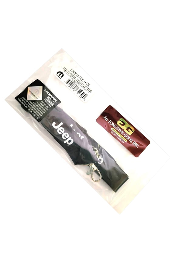 Official Licensed for JEEP White Word Black Universal Lanyard Neck Strap Key Chain
