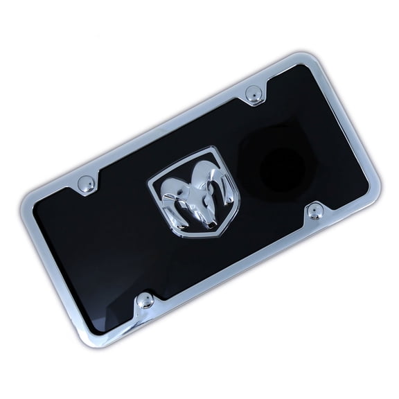 Au-Tomotive Gold Ram OEM Logo Chrome on Black Acrylic Kit