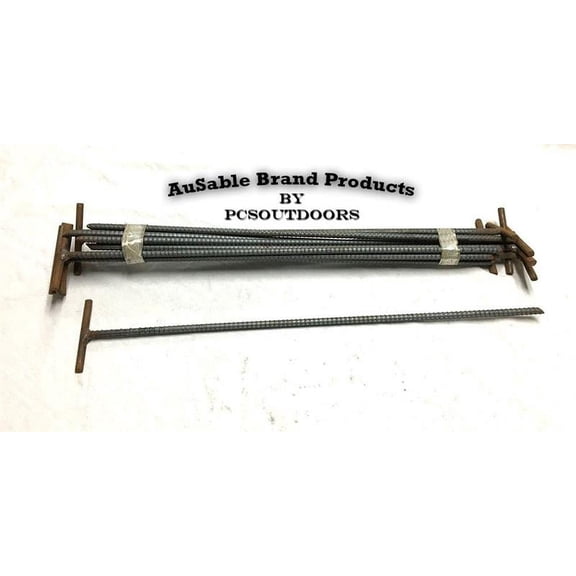 AuSable Brand 18" X 1/2" T-Bar Trap Stakes (Dozen)