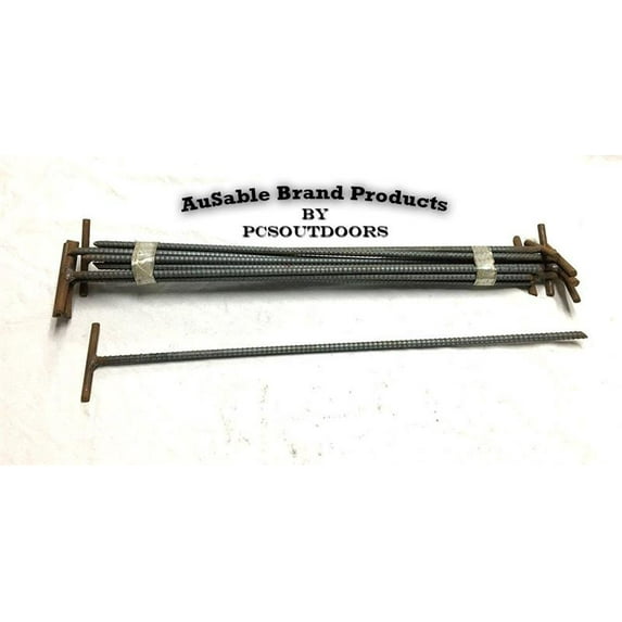 AuSable Brand 24" X 1/2" T-Bar Landscaping Stakes (Dozen)