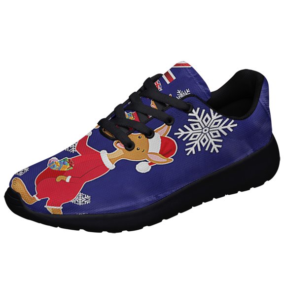 AuStalia ChriStas Kangaroo Claus Merry ChriStas Shoes Sneakers Black Size 11.5