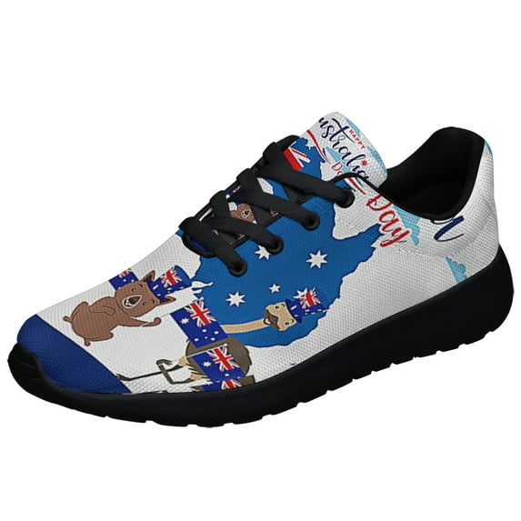 AuStalia Day Happy Day Shoes Sneakers Black Size 7