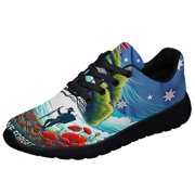 AuStalian Veteran Anzac Day LeStWe Forget Shoes Sneakers Black Size 6