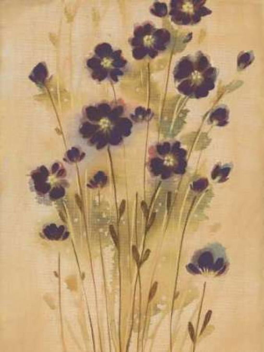 Aubergine Elegance Canvas Art - MARIA (18 x 24)
