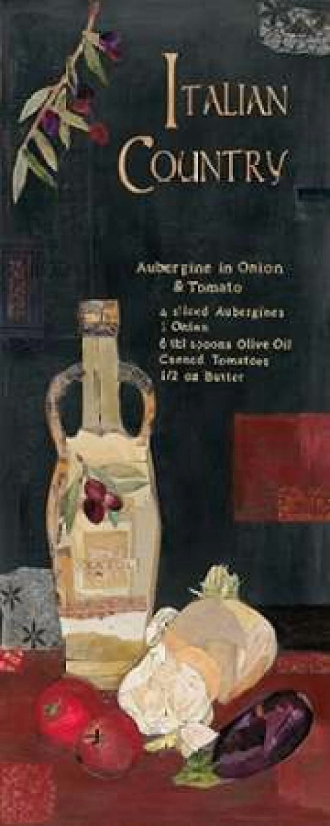 Aubergine in Onion and Tomato Canvas Art - Kate & Elizabeth Pope (24 x 48)