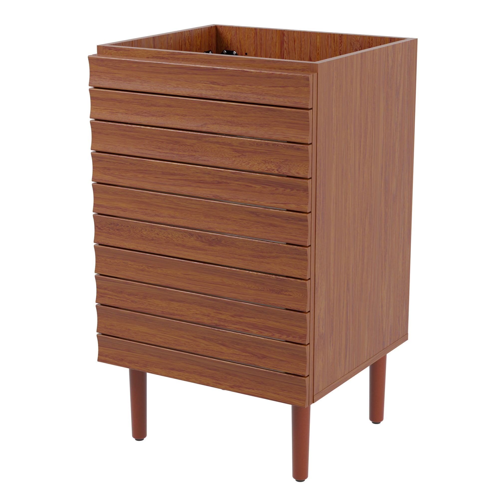 Aubert 20 In W X 18 In D X 33 In H Thick Linear Slat Modern