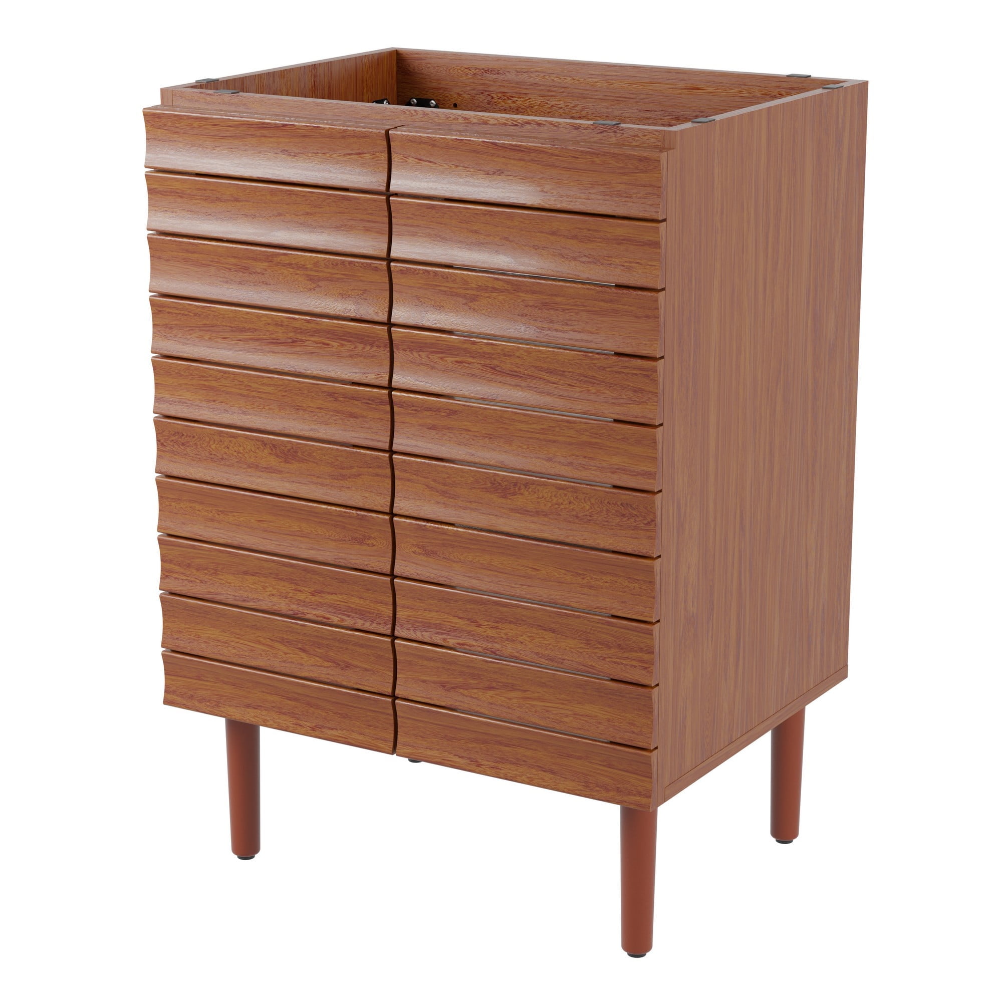 Aubert 24 In W X 18 In D X 33 In H Thick Linear Slat Modern