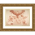 thumbnail image 1 of Aubert Henri Joseph Parent 18x13 Gold Ornate Wood Frame and Double Matted Museum Art Print Titled - Wine Cooler or Vase on a Classical Pedestal (ca. 1784), 1 of 4