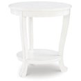 thumbnail image 1 of Aubert Round Accent Side Table, White, 1 of 1