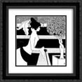 thumbnail image 1 of Aubrey Beardsley 2x Matted 20x20 Black Ornate Framed Art Print 'Title page ornament for 'The Yellow Book'', 1 of 2