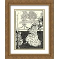 thumbnail image 1 of Aubrey Beardsley 2x Matted 20x24 Gold Ornate Framed Art Print 'The Baron's Prayer', 1 of 2