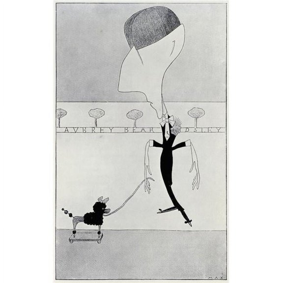 Aubrey Beardsley By Max Beerbohm 1872 To 1956 Poster Print